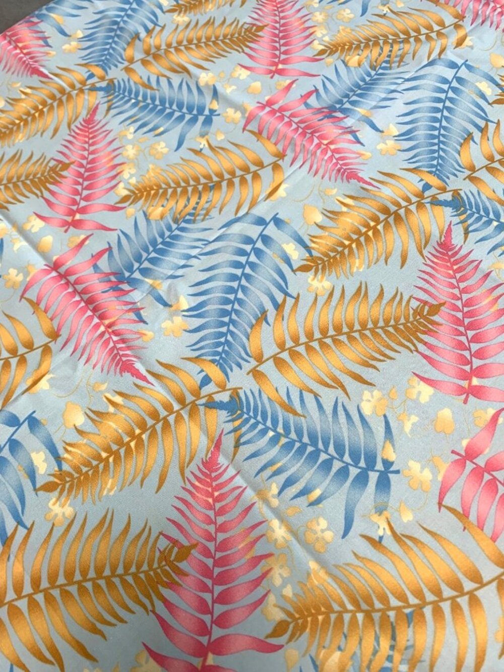 Hoffman California Eco Friendly Polyester Fabric 1yard +10" x 46" Tropical Folia